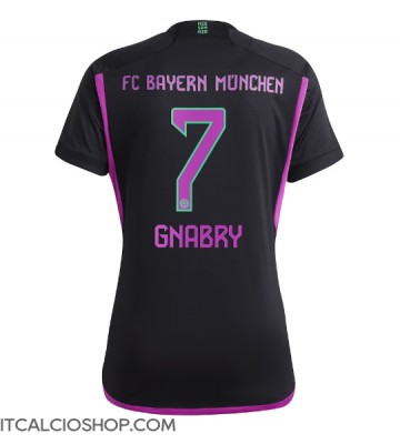 Bayern Munich Serge Gnabry #7 Seconda Maglia Femmina 2023-24 Manica Corta